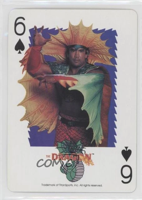 1991 US Playing Card WWF Ricky The Dragon Steamboat #6S