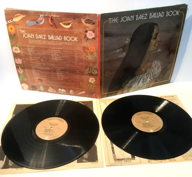 The JOAN BAEZ Ballad Book 2x Double Vinyl LP Vanguard VSD 41/42 GATEFOLD – G+