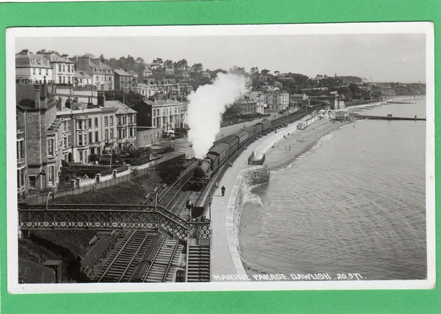 MARINE PARADE RAILWAY Steam Train Dawlish RP pc unused Chapman AC393 £ ...