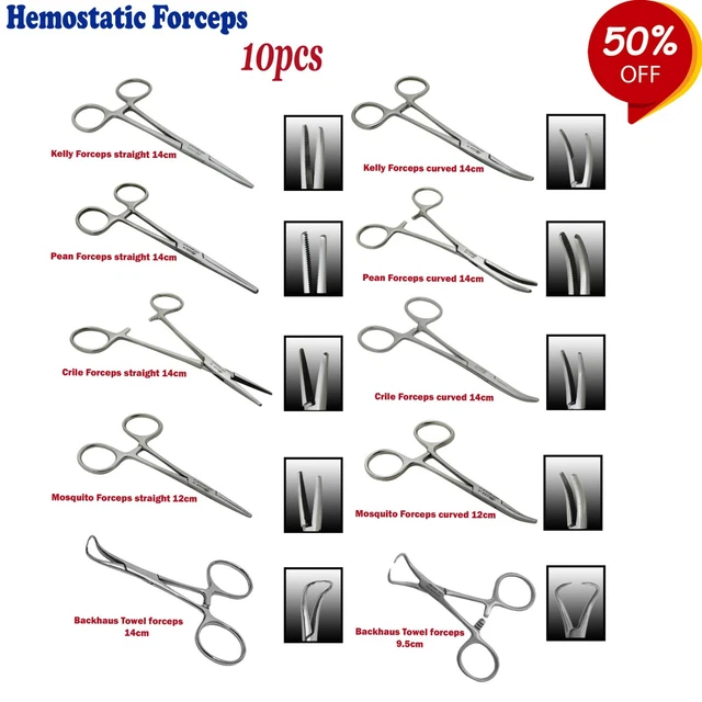 RANGE OF SURGICAL Hemostatic Hemostats Clamp Locking Forceps Animal