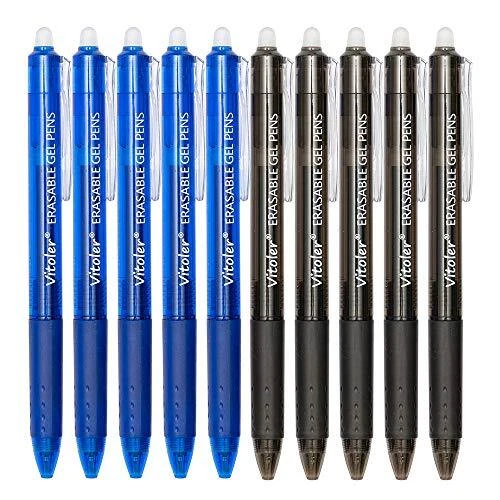 Retractable Erasable Gel Pens Clicker, Fine Point(0.7mm), Make Mistakes