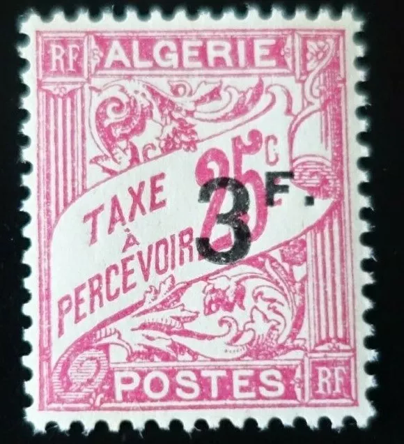 France Colonie Algérie Timbre Taxe N°14 Neuf ** Luxe Mnh
