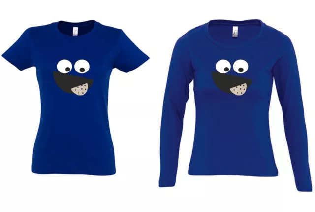 T-Shirt, Sweatshirt für Krümelmonster Fans Karnevalszug Fasching  Kostüm Damen