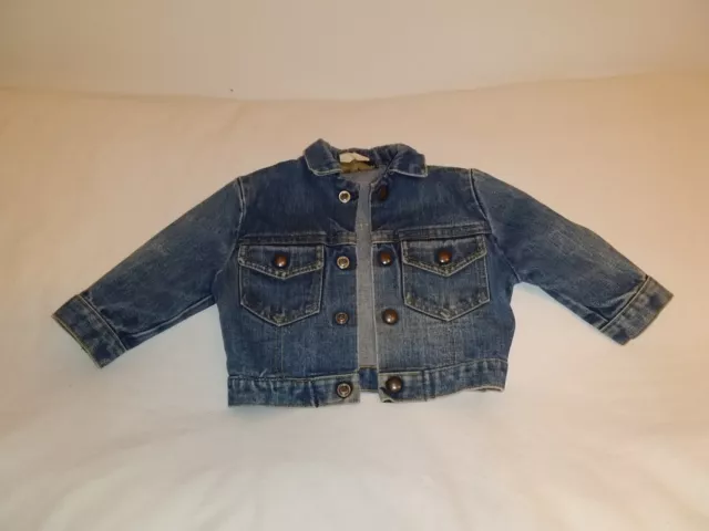 Vintage Baby Denim Jean Jacket, Olympic Brand, Canada, Toddler Size 2