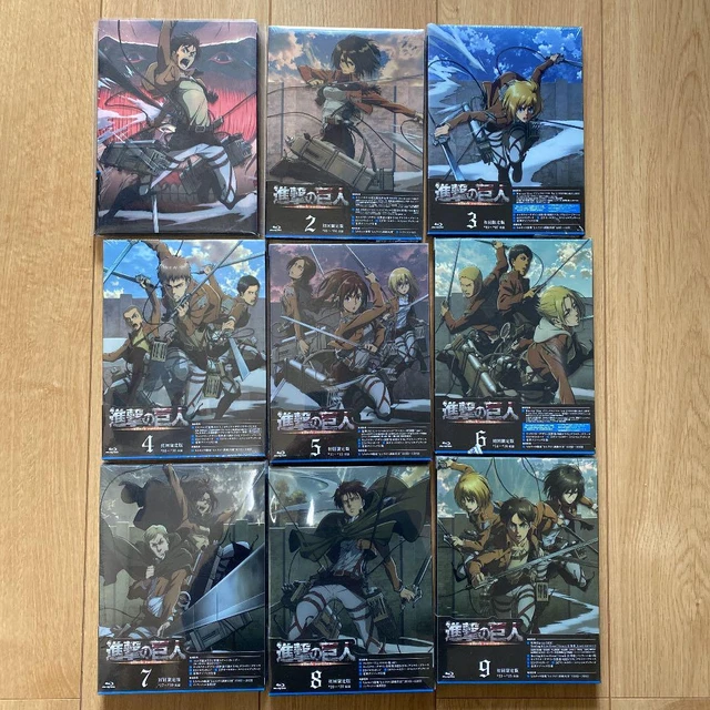 ATTACK ON TITAN STAGIONE 1 Blu-ray Vol. Set 1-9 EUR 269,37 - PicClick IT - Attack On Titan Season 1 Blu Ray