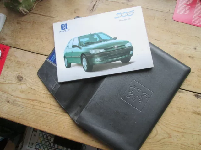 Peugeot 306 Owners Handbook And Grey Wallet Printed 1997 Era