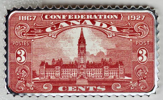 2018 $20 Canada's Historical Stamps: Parliament Building 1927 Confederation 2