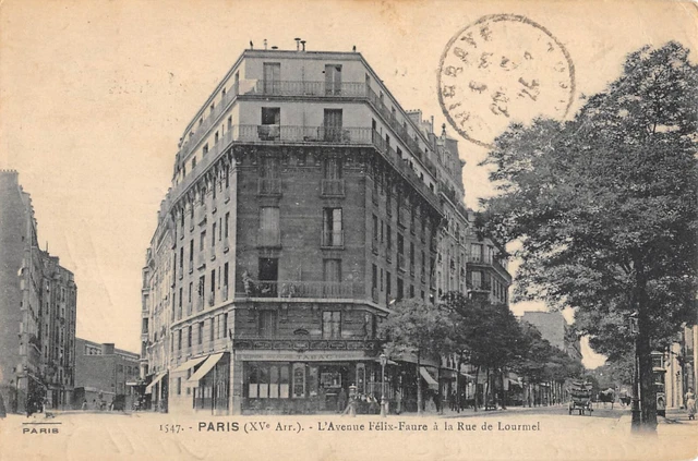 CPA 75 PARIS 15e AVENUE FELIX FAURE A LA RUE DE LOURMEL
