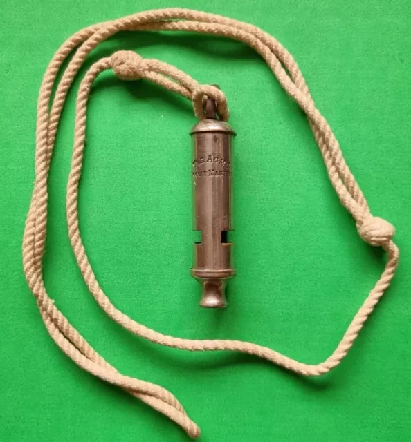 Vintage Scout Master Whistle With Lanyard