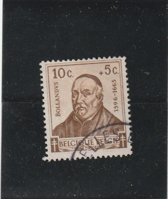L5968 BELGIQUE Timbre N° Y&T 593 de 1942 " J Bolland " Oblitéré