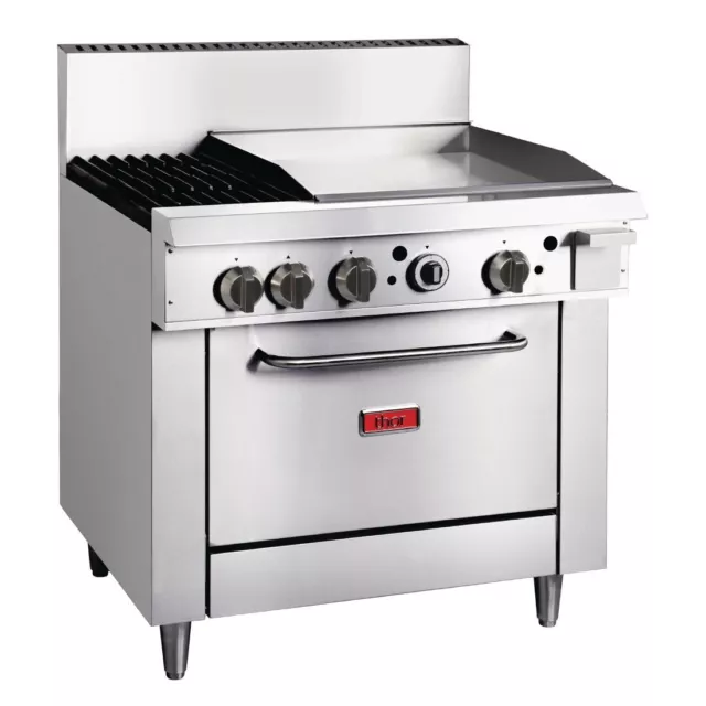 Thor 36In Freestanding Oven Range With Griddle And 2 Burners Natural Gas Ge543-N