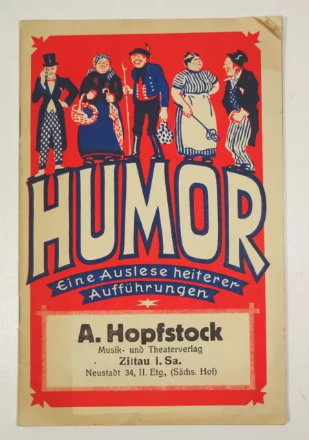 Katalog Musik - und Theater Verlag Hopfstock Zittau 1930er (H5