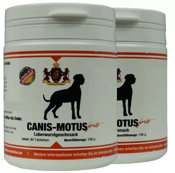 2 X Canis Motus Forte Pâté de Foie - Glucosaminsulfat, Msm , Griffe, Oméga 3