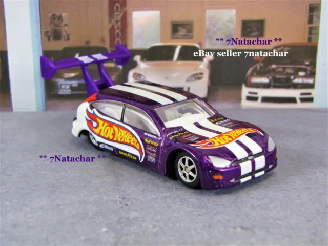Ford Focus Tuner / Road Rally Race Car Hot Wheels Purple 1/64 Scale A1