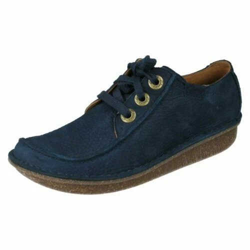 Clarks funny dream navy leather cheap