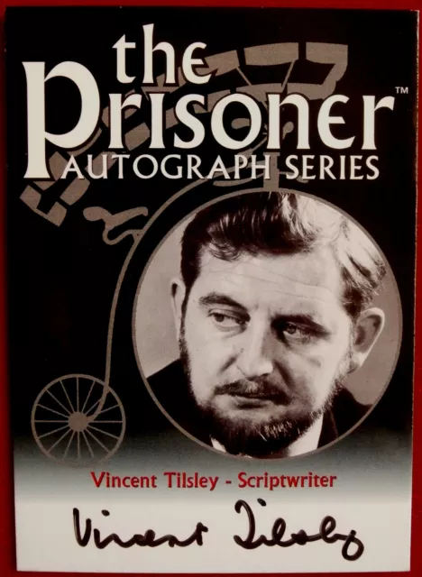 THE PRISONER Vol 1 - VINCENT TILSLEY - Personally Signed Autograph Card - 2002