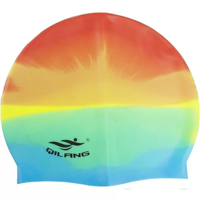 Unisex Adult & Kids Swimming Hat - Waterproof Silicone Shower Swimming Pool Cap