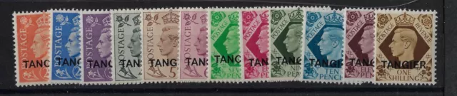 Morocco Agencies-Tangier KGVI 1949 set to 1 Shilling., sg 261-272, MH     (aa898