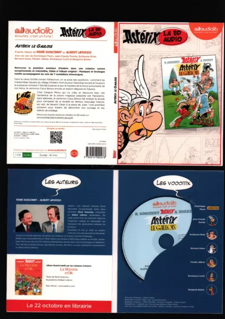 Uderzo / Astérix Le Gaulois La Bd Audio . Hors Commerce . 2018 . ( Ff51 )