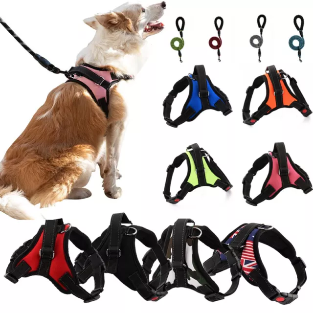 No Pull Dog Pet Harness Adjustable Control Vest Dogs Reflective XS S M Large XXL