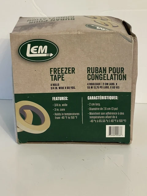 LEM PRODUCTS W033-4 Pack Freezer Tape $22.49 - PicClick