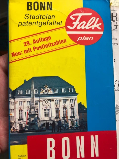 BONN FALK 1994 1995 Stadtplan Stadtkarte Landkarte City map vintage ...