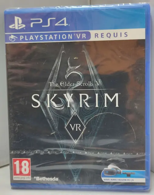 The Elder Scrolls V : Skyrim VR - PS4  : PAL FR - NEUF SOUS BLISTER (Jeu PS VR)
