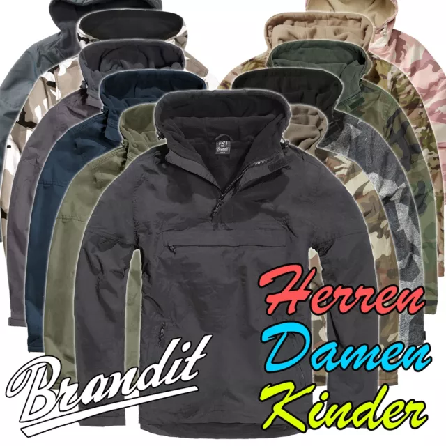 Brandit Windbreaker Jacke Herren Damen Kinder Modelle Outdoor Function Winter