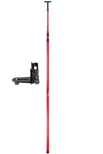13 Ft./4m Telescoping Pole with 1/4-Inch by 20-Inch Laser Mount Adjustable