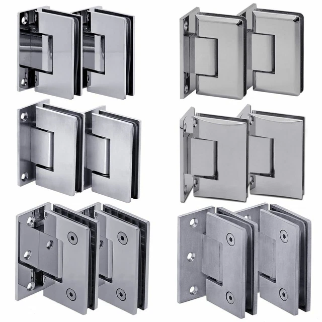 Cerniere Per Porte In Vetro Senza Telaio - Nero, 6 Pezzi Per Docce E Vetrine - Foto 5