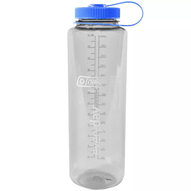 Nalgene Sustain 48 oz. Silo Tritan Wide Mouth Water Bottle - Gray/Blue