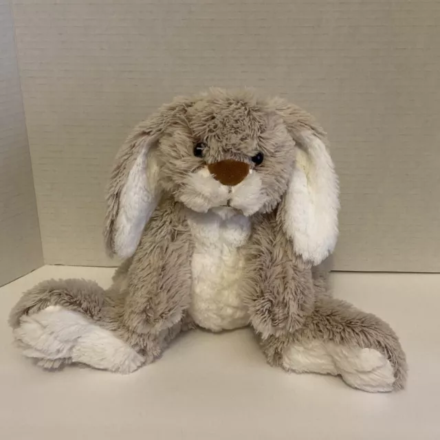 Melissa and Doug Plush Rabbit Bunny Frosted Brown Stuffed Animal Easter Toy 9"