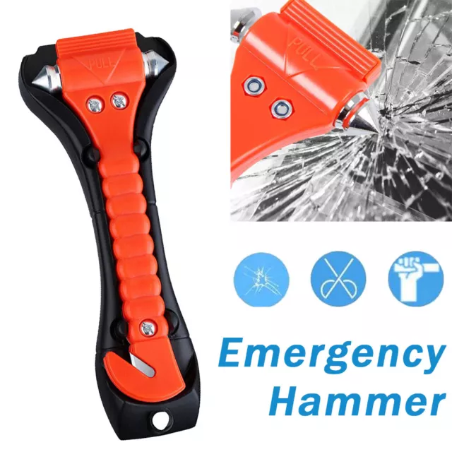 Emergency Escape Hammer Seat Belt Cutter Car Auto Window Glass Tool Breaker ABS