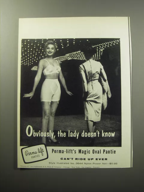 1965 PERMA-LIFT MAGIC Oval Pantie Girdle & Bra photo nude color vintage  print Ad $8.29 - PicClick