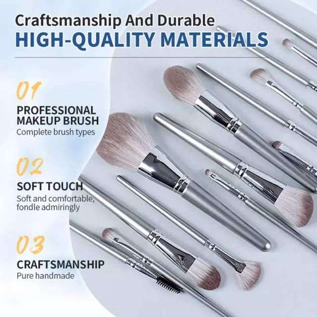 14Pcs Makeup Soft Brushes Professional Makeup Brush Set for Foundation Powder