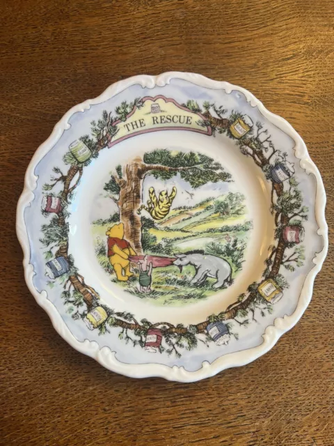The Rescue Royal Doulton Disney Winnie the Pooh  8 inch Porcelain Display Plate