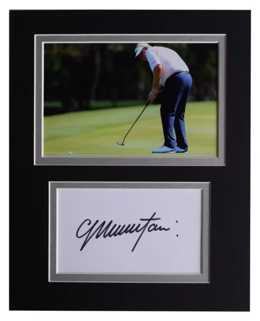 Colin Montgomerie Signed Autograph 10x8 photo display Golf Sport AFTAL COA
