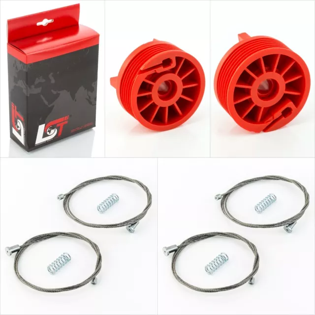 2x Alzacristalli Kit di Riparazione Set Posteriore SX + Destra Per Renault Clio