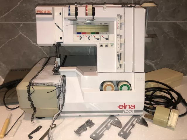 Elna Lock Pro 5Dc Overlocker And Chainstitch Sewing Machine