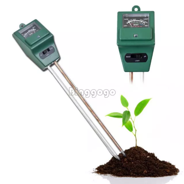 Garden Plant Flower 3 in 1 PH Tester Soil Water Moisture Light Test sensor Meter