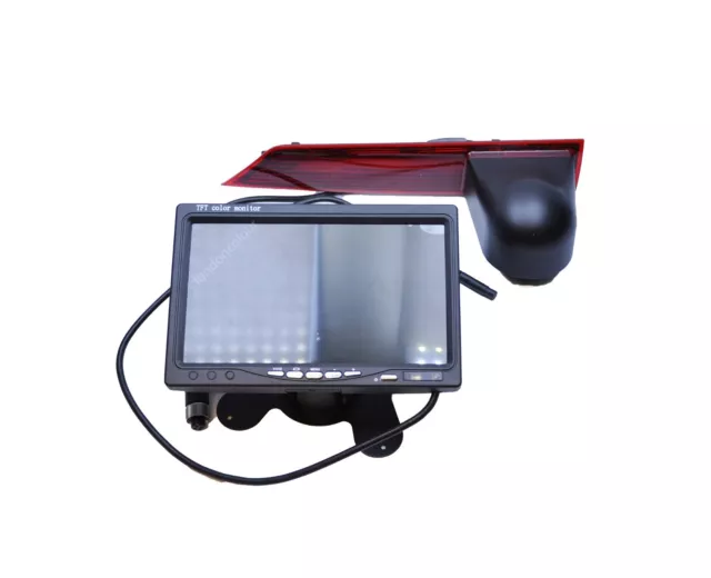 Wireless Ford Transit Custom 2016- 23 Brake Light Reverse Camera+7" Dash Monitor