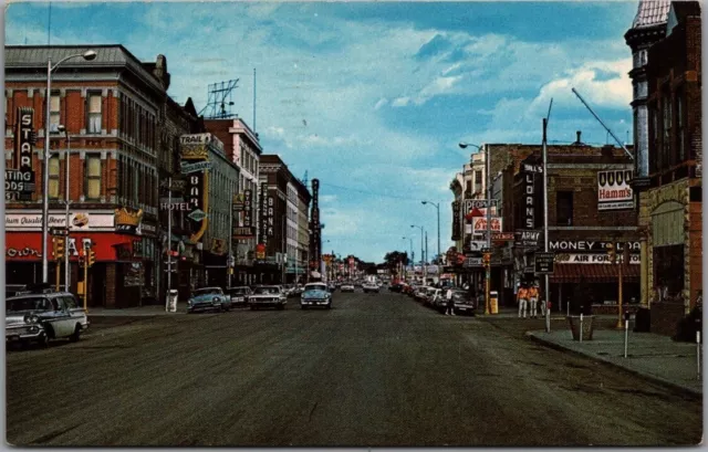 Vintage CHEYENNE, Wyoming Postcard "Magic City of the West" Street Scene / 1968