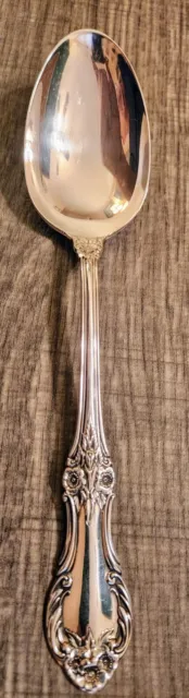 Wild Rose Serving Spoon International Sterling Silver 8.38" No Mono