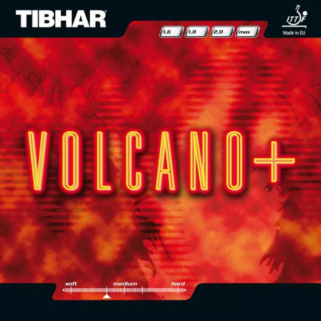 Tibhar Volcano+ / Tischtennisbelag / NEU / zum Sonderpreis