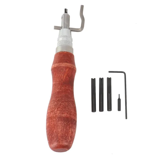 Zum Selbermachen Lederbearbeitungs-Kit 7 in 1 handgefertigte Nähwerkzeuge mit v