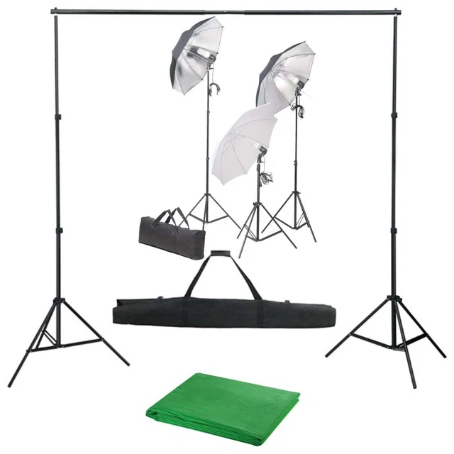Kit per Studio Fotografico con Set di Luci e Fondale 5199397