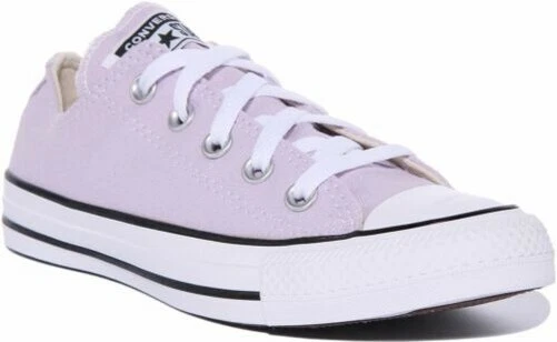 CONVERSE 172689C CT Comme Femmes Lacet Bas Haut Baskets en Lilas UK Taille 3 -