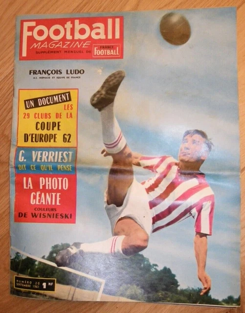 Football Magazine n°9 octobre 1960 calendrier D1 photos Sedan