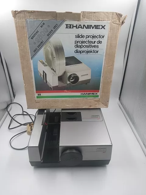 Hanimex 2800 AF Slide Projector Incomplete Tested And Working See Description