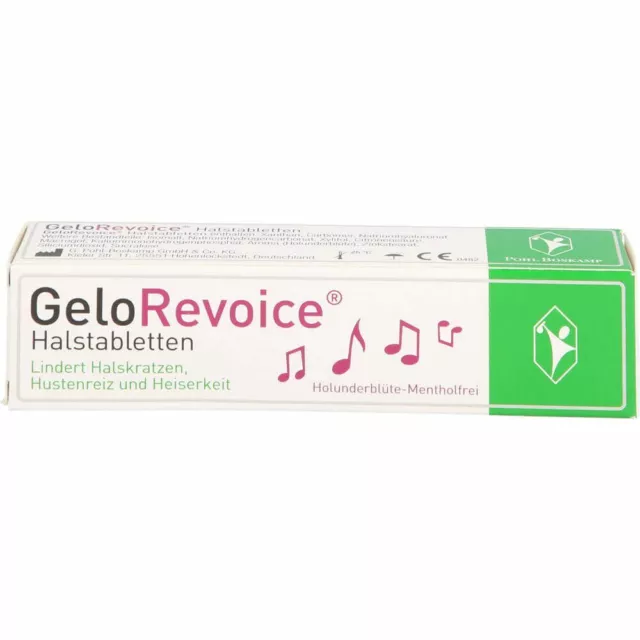 Gelorevoice Tabletas de Garganta Holunderbl Mentholfrei 20 Pieza PZN15201371